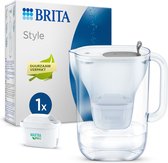 Carafe filtrante à eau Cool BRITA Style avec 1 cartouche filtrante MAXTRA PRO ALL-IN-1 - 2,4 L - Grijs - (SIOC) Emballé de manière durable pour moins de déchets | Hydratation optimale avec le filtre Brita Maxtra pour carafe filtrante Brita