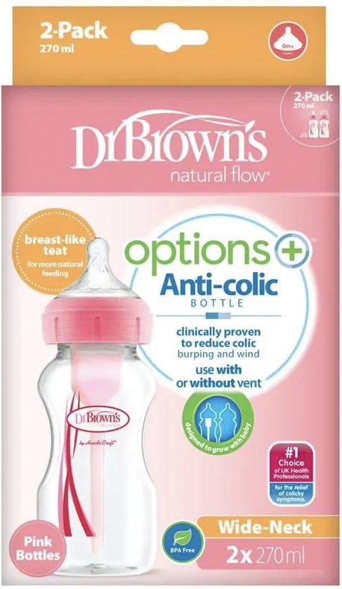 Dr Brown brede hals fles 270 ml (blauw) – Borstvoeding Noordwest Veluwe Dr Brown brede hals fles 270 ml (blauw) – Borstvoeding Noordwest Veluwe
