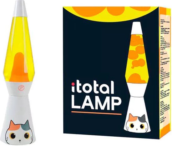 i-total - Lampe à Lava Chat Oranje