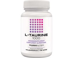 L-TAURINE 60 Tabl Pharmanutrics- Energie - Sport- Antioxydant - Voedingssupplement - 1000 mg L-taurine