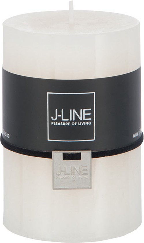 J-Line cilinderkaars - vanille - 48U - medium - 6 stuks