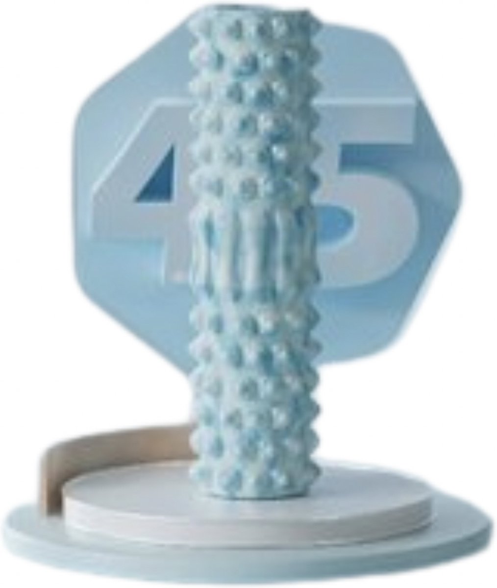VORLOU - Blauw Foamroller - High Density Foam Roller - 30 x 10cm - Yoga - Fitness - Relaxation - Yoga - Trigger Point Massage Roller - Massage bal
