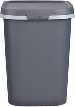 Mistral afvalbak 25 liter, Badkamer Kantoor Keuken - klassieke antraciet