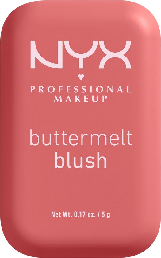 NYX Professional Makeup Buttermelt Blush - Alle huidtypes - Verrijkt met mango-, amandel- en sheaboter - Feeling Butta - 5 gr