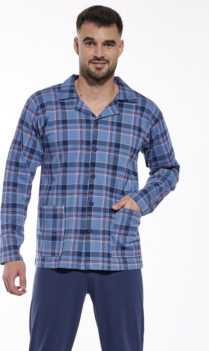 cornette Pyjama voor heren, lange pyjama voor heren, 100% katoen
