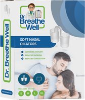 Dr. Breathe Well ™ - 16 Zachte Anti Snurk Neusspreider Buisjes - 4 verschillende maten