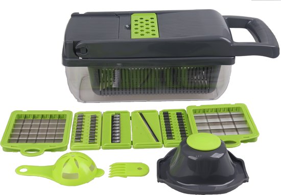 Hachoir multifonctionnel Mesa Living | Hachoir de cuisine | Coupe-légumes | Mandoline de cuisine | Nourriture crue