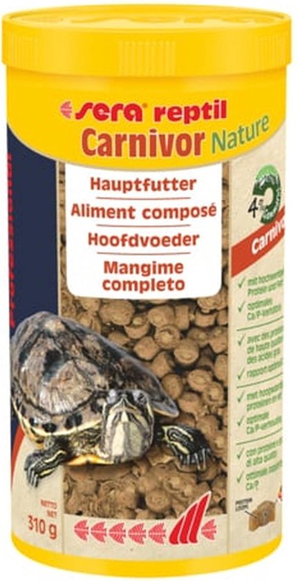 Foto: Sera reptil professional carnivor 330g reptielenvoer 1 liter