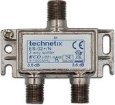 Technetix 2-weg F-Splitter - Coax Splitter - TV Splitter - 5-1000MHz - ES-02+/N