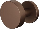 Deurknop - Brons Kleur - RVS - GPF bouwbeslag - GPF9860.A2-00R Bronze Blend excentrische knop S5 60x16mm met wisselstift op ronde rechts