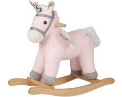 Product: Eenhoorn Hobbelpaard voor Kinderen (Klein) - 1 tot 3 jaar - Roze, van het merk 