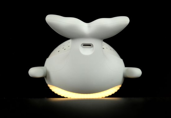 MEGALight- WILLY WHALE- sympathiek nachtlampje - projectorfunctie op autotimer van MEGA — afbeelding 3