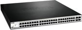 D-Link DGS-1210-52MP Smart+ Managed Switch [48x Gigabit Ethernet PoE+, 4x GbE/SFP Combo]