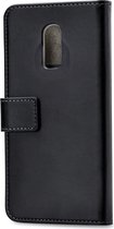 Mobilize Classic Gelly Wallet Telefoonhoesje geschikt voor OnePlus 6T Hoesje Bookcase Portemonnee - Zwart