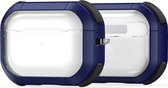 Mobigear Hoesje geschikt voor Apple AirPods Pro 1 Hardcase Hoesje | Mobigear Shockproof - Donkerblauw