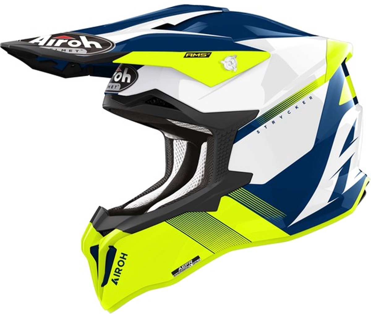 Airoh Strycker Blazer Yellow Helmet S - Maat S - Helm