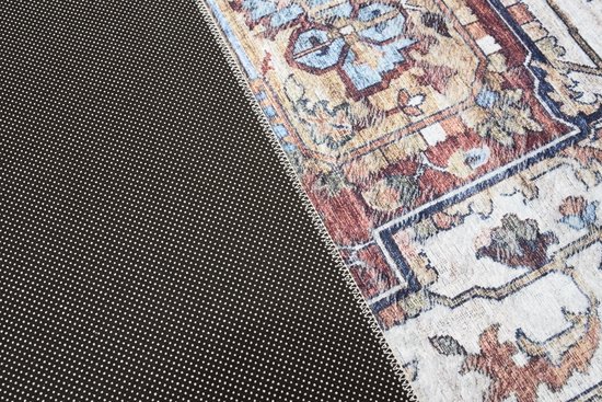 Tapiso Tapis Imprimé en Flanelle Tapis Vintage Traditionnel Antidérapant Lavable Taille - 200x300