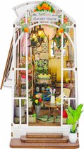 Hongda - Book Nook - DIY Miniatuur Huisjes - Modelbouwpakket - Houten Modelbouw - Tieners (14+) - Volwassenen - Houten Boekensteun - Garden House (M2313)