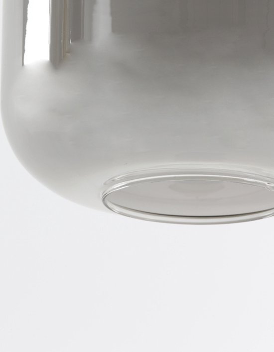 Lekar Suspension 16x26 cm bronze antique + verre fumé - Moderne - Light & Living - Garantie 2 ans