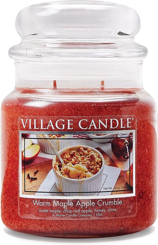 Village Candle Medium Warm Maple Apple Crumble