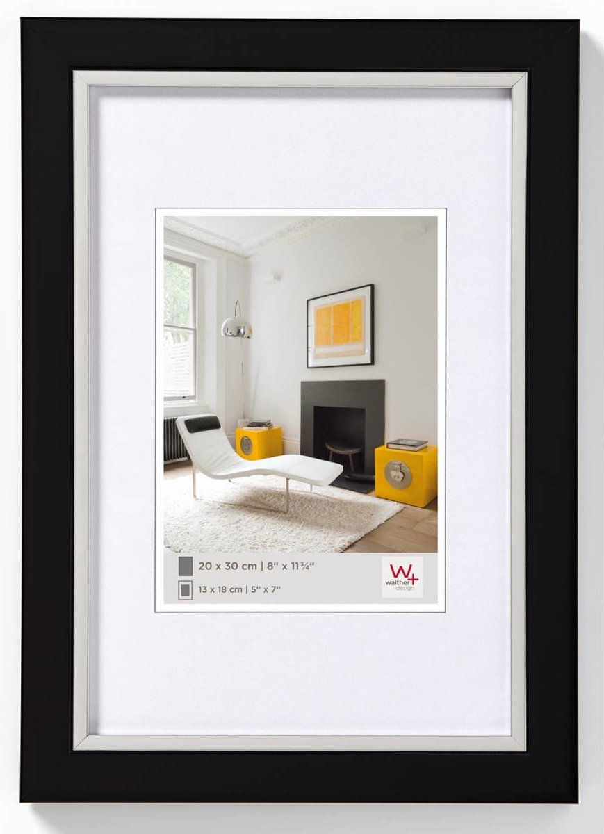Walther Metro - Fotolijst - Fotoformaat 10x15 cm - Zwart