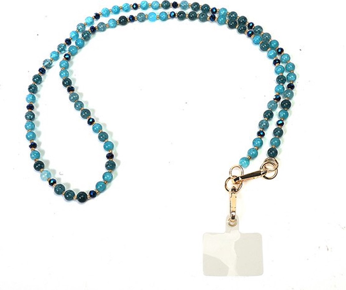 Darkgreen telefoonkoord new Colon- - Kerst cadeau - Sinterklaas - Moederdag - Trendy- Valentijn - Cadeau voor dames-sieraad-accessoires