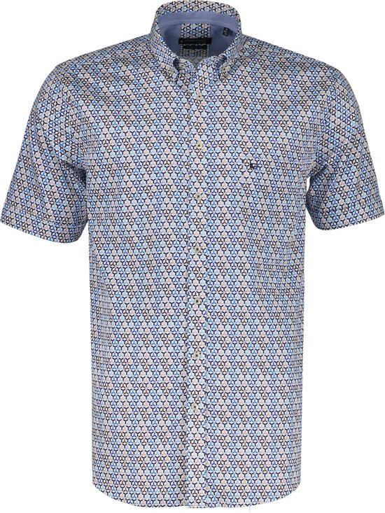 Chemise Giordano - Coupe Moderne - Blauw - 3XL Grandes Tailles