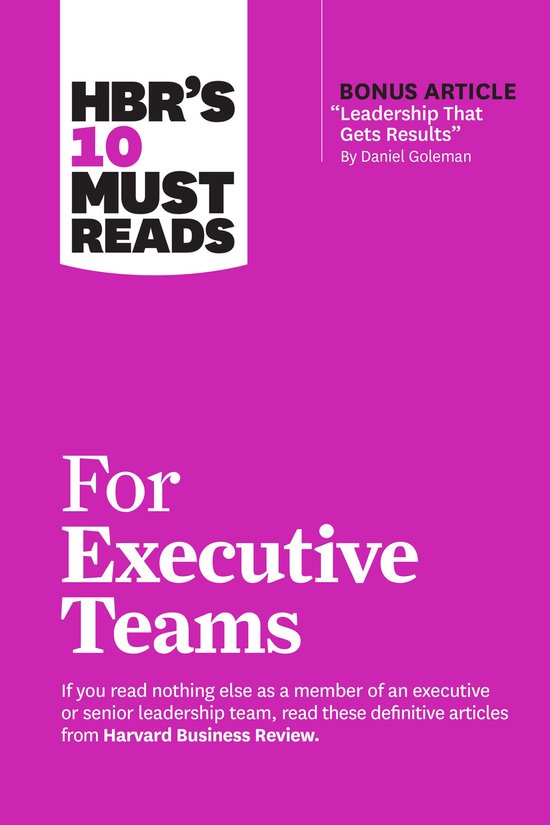 HBR's 10 Must Reads- HBR's 10 Must Reads for Executive Teams - cover