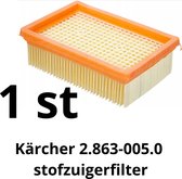 1 stuk luchtfilter voor Karcher stofzuigers WD4 WD5 WD6 serie, Karcher 2.863-005.0