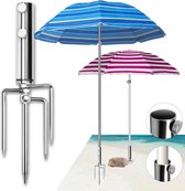 Grasendorn parasolstandaard, parasolhouder, grondpen, parasolvoet, parasolvoet, afneembare parasolhouder voor parasol, tuinparasol, visparaplu