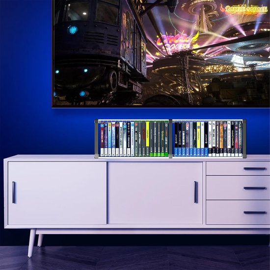 YONO Spellen Holder XL - Convient pour Playstation PS 5/4 / Xbox Series X / S - Organisateur de jeux avec support de manette - Jusqu'à 36 Jeux