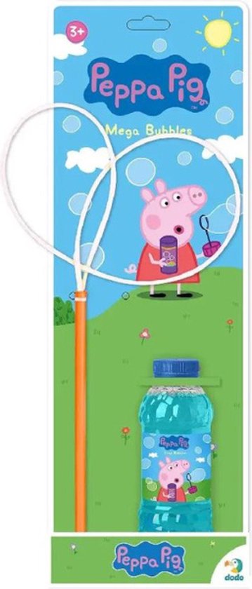 Foto: Peppa pig mega bubbles bellenblaas peppa pig speelgoed met handige tool en navulling 450 ml