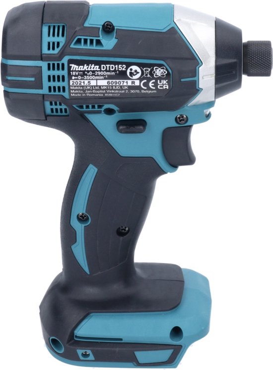 Makita DTD152z 18V Li-Ion slagschroevendraaier - Losse Body (geleverd zonder accu en lader)