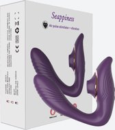 Seappiness - Vibromasseur et gode - Pression d'air puissante - Stimulateur du point G et Satisfyer du clitoris - Toys sexuels et Vibrateurs pour femmes et couples - Livraison discrète - Jouets sexuels Erotiek