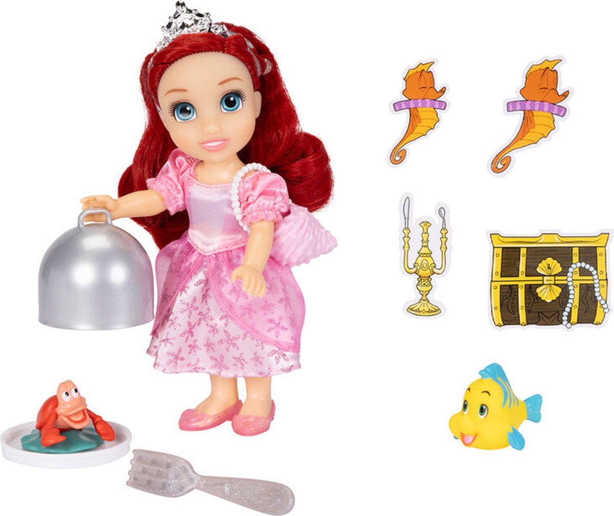 DISNEY DE KLEINE ZEEMEERMIN LAND EN ZEE ARIEL POP 15 CM
