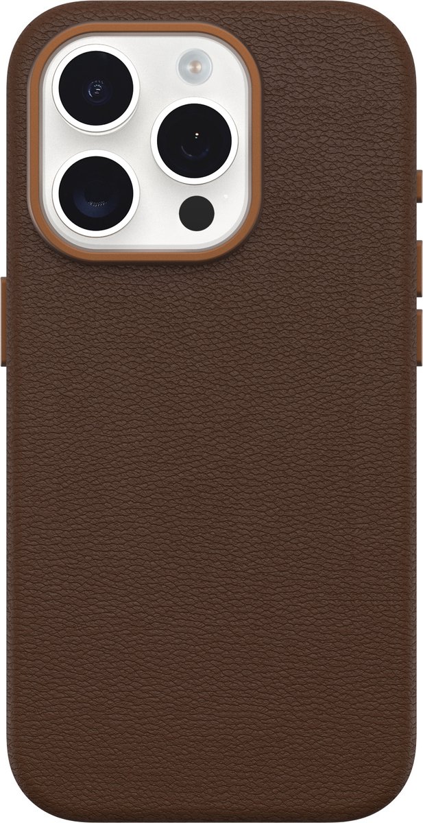 OtterBox Symmetry cactus leren hoesje geschikt voor de Apple iPhone 15 Pro Max (bruin)