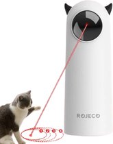 Rojeco Kattenspeeltjes Elektrisch - Laser Kattenspeelgoed - Katten Speelgoed - Wit