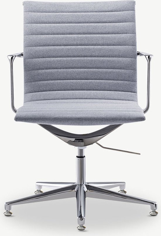 Funricher Furnicher Mateo Vergaderstoel - Stoffen Zitting - Chroom Frame - Hoogte ...
