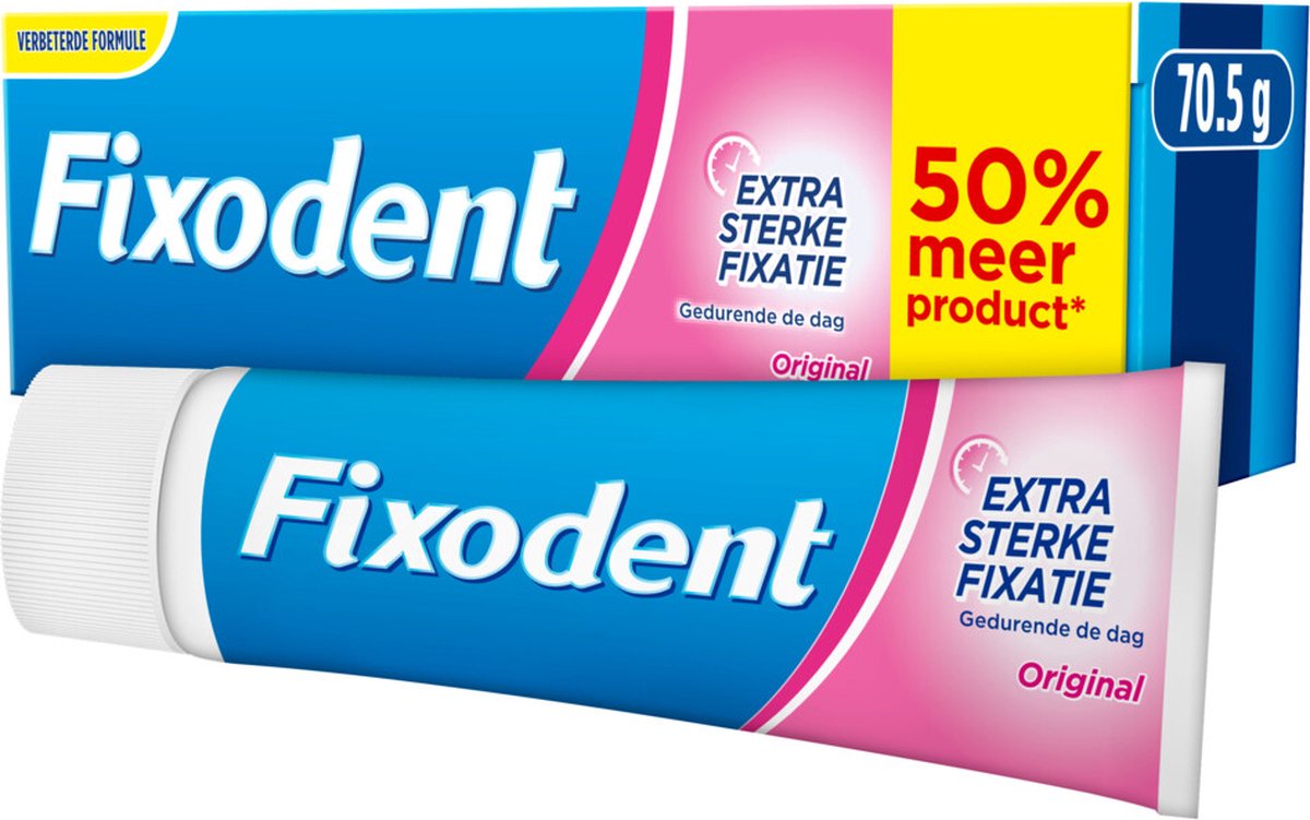 Goedkoopste 6x Fixodent Kleefpasta Original 70,5 gr