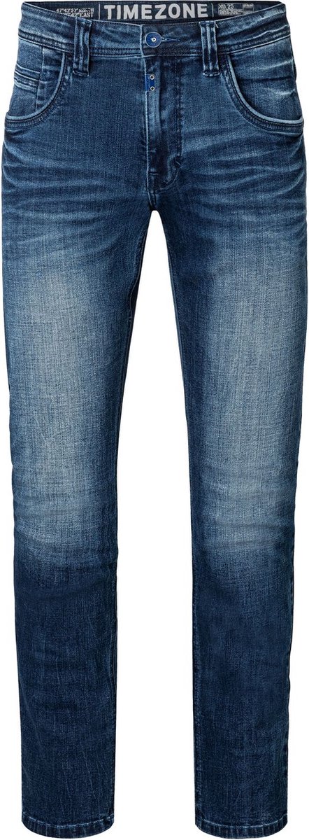 TIMEZONE Heren Jeans Broeken GerritTZ regular/straight Fit Blauw 31W / 36L Volwassenen
