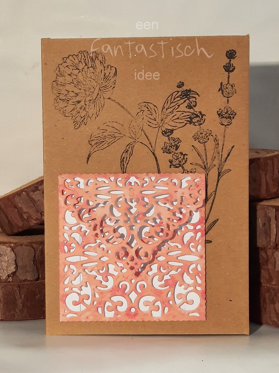 Envelopkaart - HANDGEMAAKT - Multicolor/Random