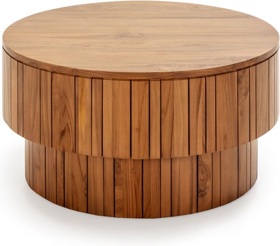 Costway Table D'appoint À 2 Niveaux De Style Moderne 51 X 45 X 56,5cm
