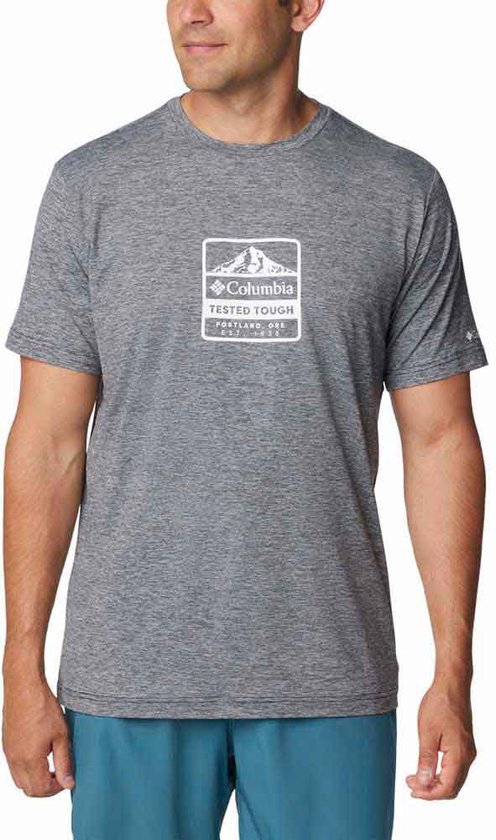 Columbia Kwick Hike™ T-shirt Met Korte Mouwen Grijs M Man