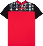 Touzani - T-shirt - La Mancha Panna Red (158-164) - Kind - Voetbalshirt - Sportshirt