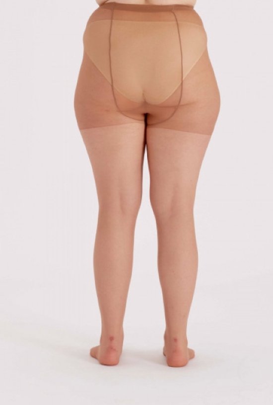 Pretty Polly Panty - Curves - Grote Maat - Plus Size - Ladder Resist - 3 paar - Voordeelverpakking - 15 Denier - 4XL - 66/72 - Sherry