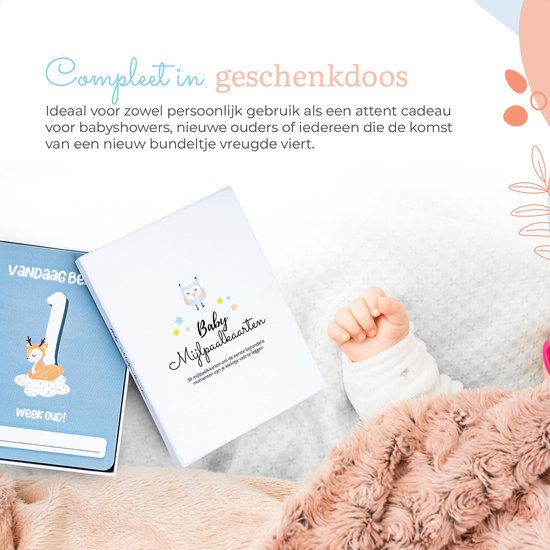Vrolijke Mijlpaalkaarten Baby's 1e Jaar | Downloadbare PDF | 31 Kaarten Colorful Worldmijlpaalkaarten Setprint Plan 150051