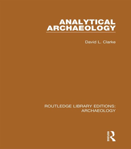 Analytical Archaeology - cover