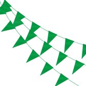 LUQ – Luxe Groene Slingers – Vlaggenlijn 10 Meter - Verjaardag Slinger Versiering Feestversiering Vlaggen Decoratie Groen