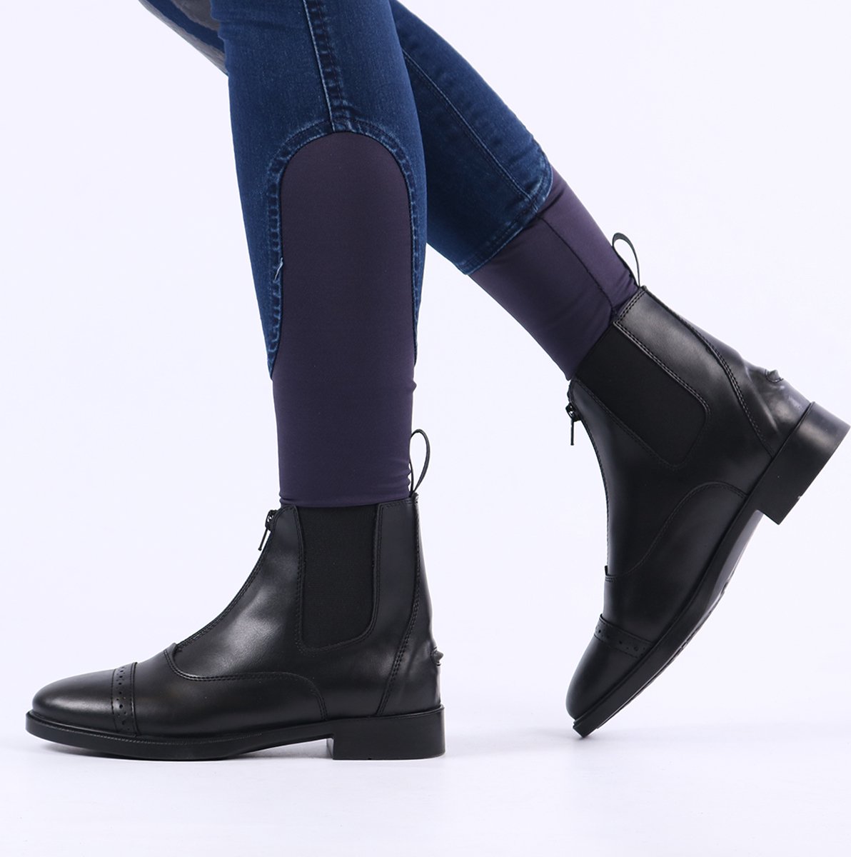 Barato Jodhpurs Plain - Paardrijlaarzen - Leer - Zwart - Maat 33