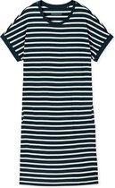 Schiesser Dames Nachthemd korte mouw Casual stripe - Dblw - 50 - Blauw